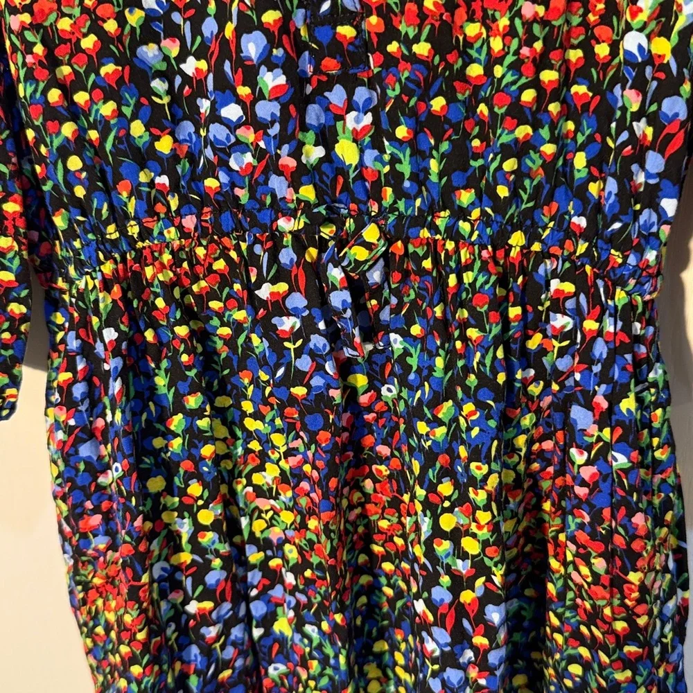 Gap Colorful Kids Floral Dress Long Sleeves Size 6/7